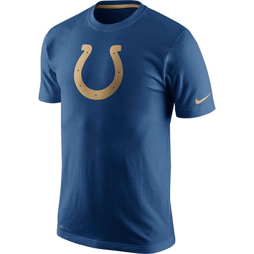 NFL Men's Indianapolis Colts Nike Royal Championship Drive Gold Collection Performance T-Shirt